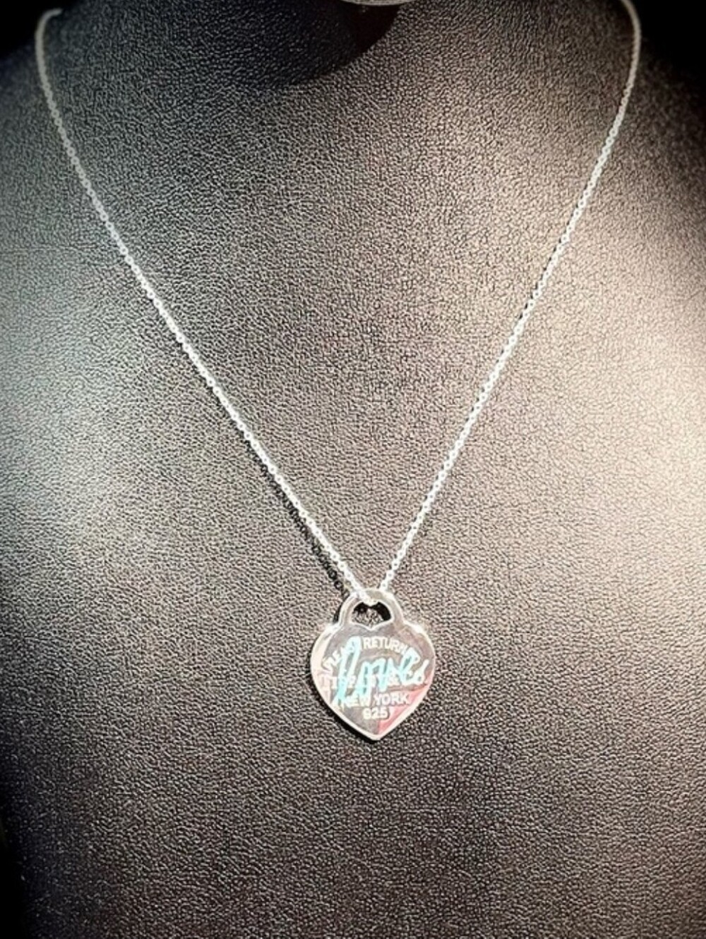 Silver Tiffany Necklace 16-18in.